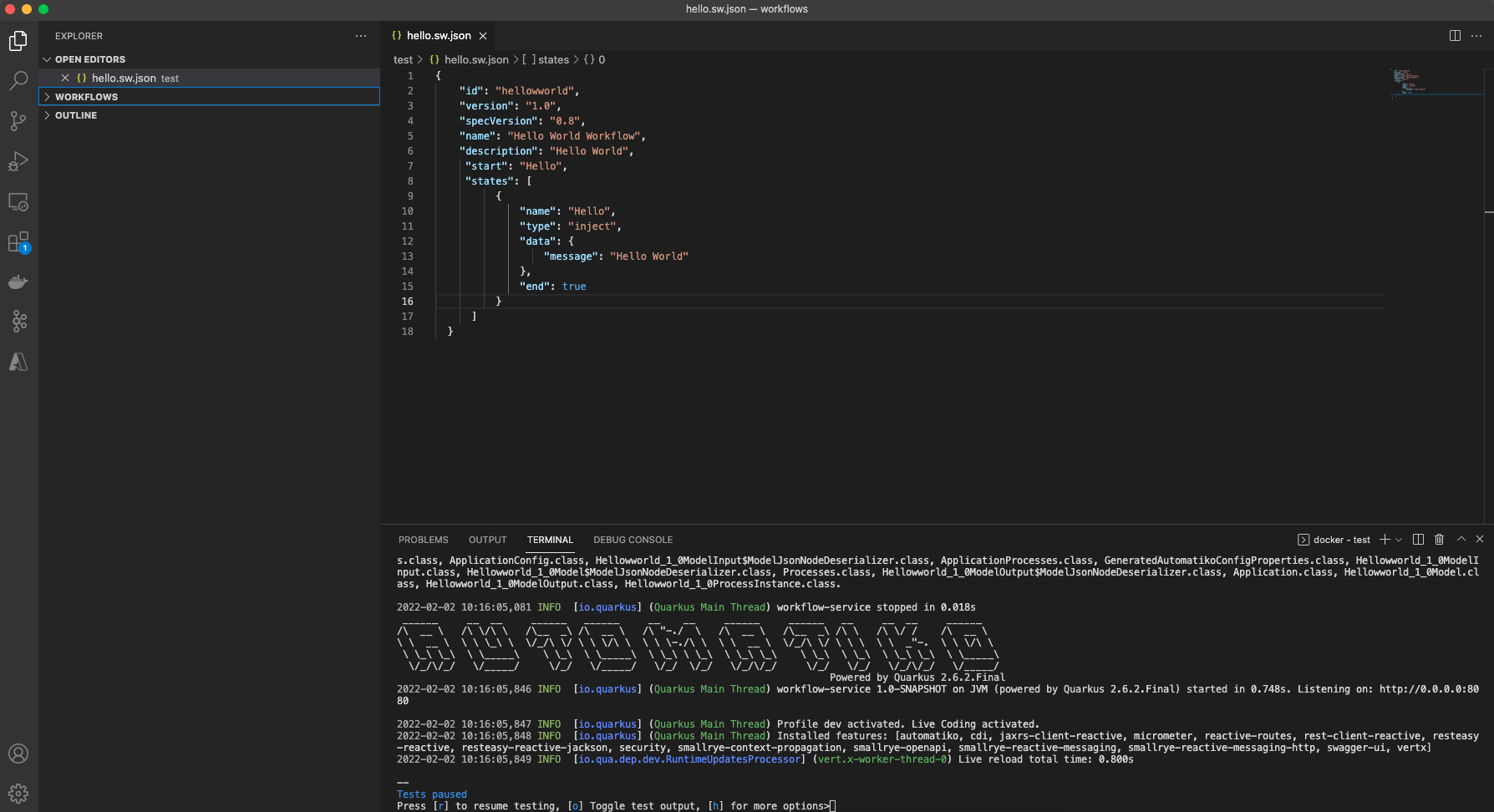 getting started vscode example